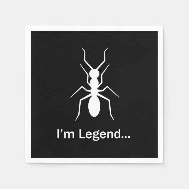 Servilleta De Papel Soy hormiga legendaria (Anverso)