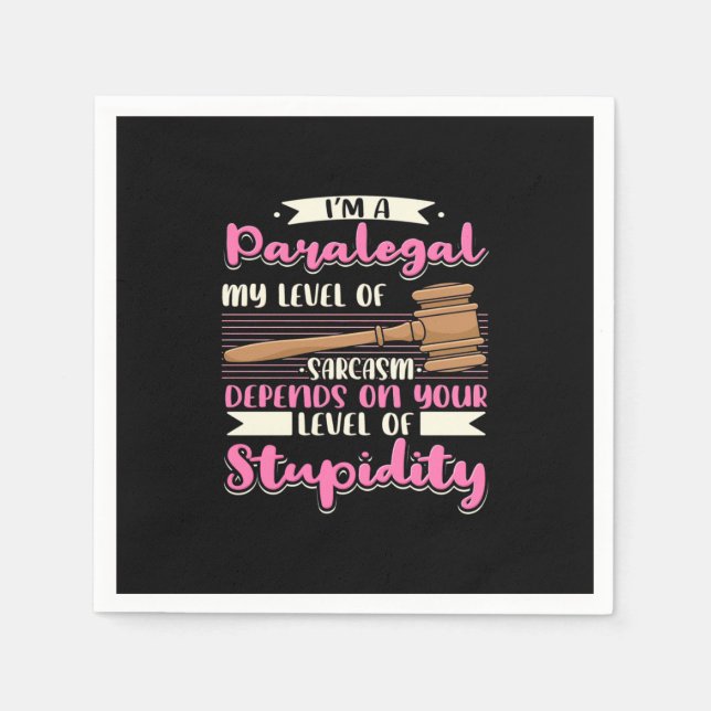 Servilleta De Papel Soy Paralegal (Anverso)