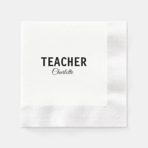 Servilleta De Papel Soy profesor escuela Universidad agregue su nombre