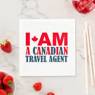 Servilleta De Papel Soy un agente de viajes canadiense
