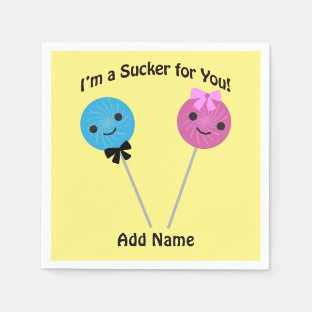 Servilleta De Papel ¡Soy un chupón para ti! (Anverso)