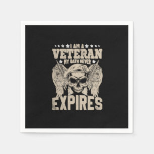 Servilleta De Papel soy un veterano, mi juramento nunca expira
