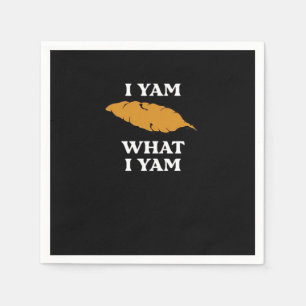 Servilleta De Papel Soy Yam Lo Que Yam - Graciosa Papa Sarcasmo Pun