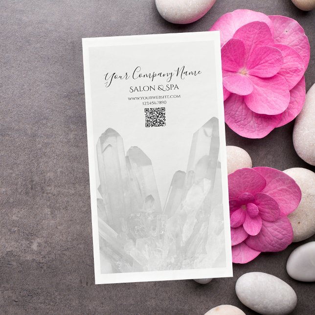 Servilleta De Papel Spa de cristales blancos y negros (Subido por el creador)