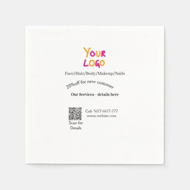 Servilleta De Papel Spa massage salon discount offer services contact  (Anverso)