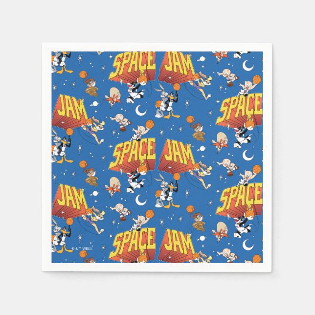 Servilleta De Papel SPACE JAM™ TUNE SQUAD™ Outter Space Pattern (Anverso)