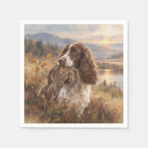 Servilleta De Papel Spaniel de Springer Inglés
