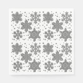 Servilleta De Papel Sparkke latus snowflakes