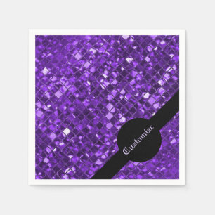 Servilleta De Papel Sparkling Red Mosaic Pattern Napkins
