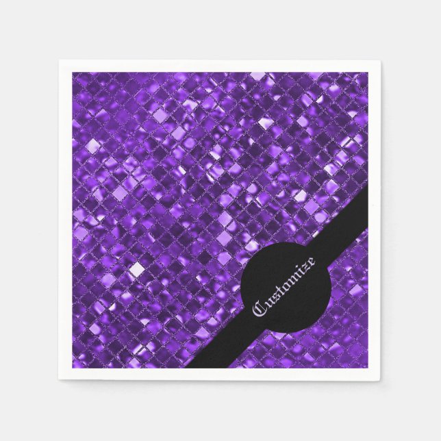 Servilleta De Papel Sparkling Red Mosaic Pattern Napkins (Anverso)
