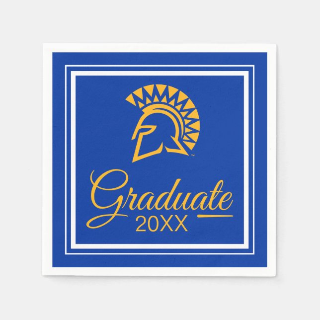 Servilleta De Papel Spartans de San Jose State (Anverso)