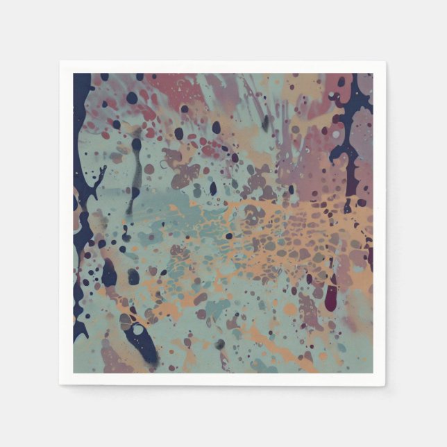 Servilleta De Papel Spatter cósmico (Anverso)