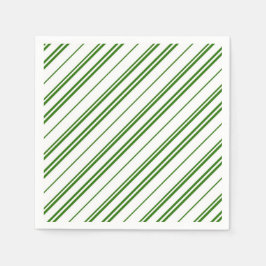 Servilleta De Papel Spearmint Candy Cane Christmas Stripes
