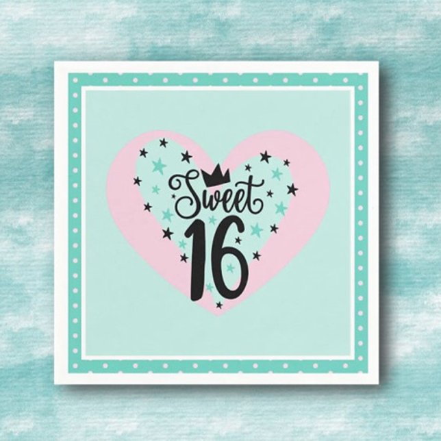 Servilleta De Papel Special Sweet 16 Birthday Party (Subido por el creador)