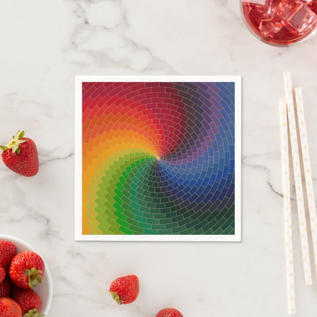 Servilleta De Papel Spectrum wheel made of bricks (In situ)