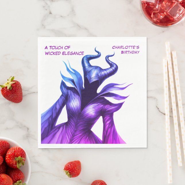 Servilleta De Papel Spellbound Forest – Dark Fairy Birthday Party  (In situ)