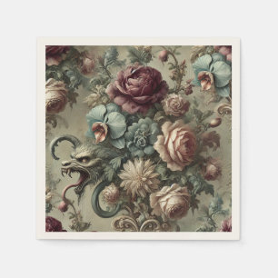 Servilleta De Papel Spellhound - Barroco floral gótico