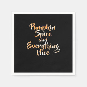 Servilleta De Papel Spice De Calabaza Y Todo Está Bien - Gracioso Otoñ