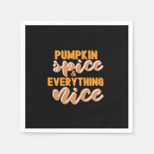Servilleta De Papel Spice De Calabaza Y Todo Lo Bonito Otoño