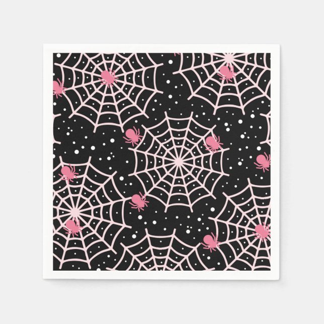 Servilleta De Papel Spiders y Webs (Anverso)