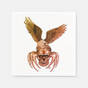Servilleta De Papel Spiderskull con águila