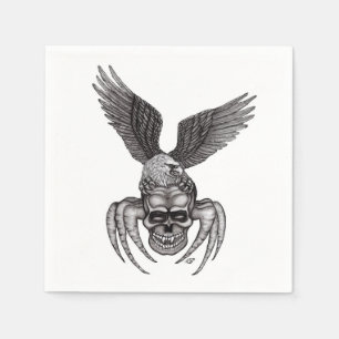 Servilleta De Papel Spiderskull con águila