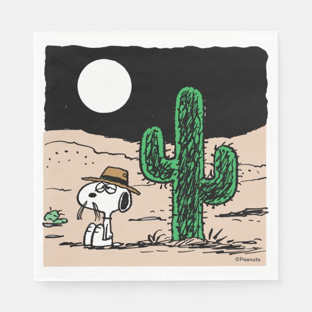 Servilleta De Papel Spike en el desierto de Moonlit (Anverso)