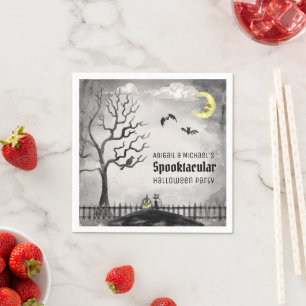 Servilleta De Papel Spookone Halloween Party Watercolor Spooktacular