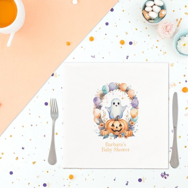 Servilleta De Papel Spooky Cute Baby Shower (Subido por el creador)