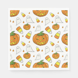 Servilleta De Papel Spooky Cute Halloween Pumpkin Paper Napkins