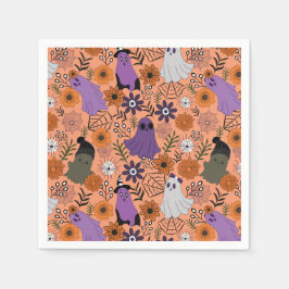 Servilleta De Papel Spooky floral