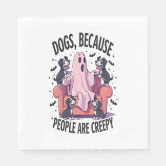 Servilleta De Papel Spooky Halloween Dog Spooky Ghost 2