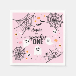 Servilleta De Papel Spooky One Cute Ghost Pink Halloween