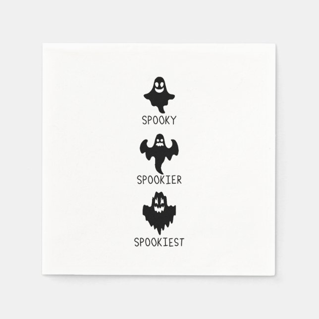 Servilleta De Papel Spooky spookier spookiest (Anverso)