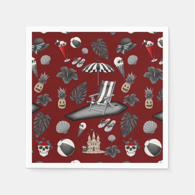 Servilleta De Papel Spooky summerween (Anverso)