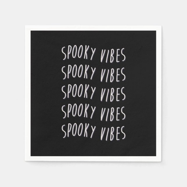 Servilleta De Papel spooky vibes typography (Anverso)