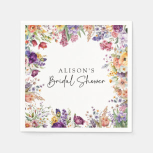 Servilleta De Papel Spring Garden Flores Bridal Shower