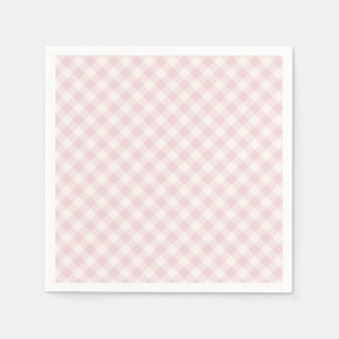 Servilleta De Papel Spring Retro Gingham Blush Suave