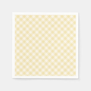Servilleta De Papel Spring Retro Gingham Crema de mantequilla