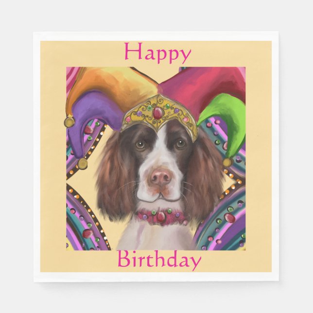 SERVILLETA DE PAPEL SPRINGER SPANIEL INGLÉS (Anverso)