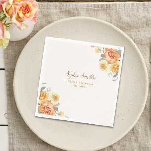 Servilleta De Papel Springtime Bridal Shower Featuring Orange Blossoms