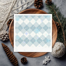 Servilleta De Papel Sprinkles Hot Cocoa Winter Snowflakes Baby Shower