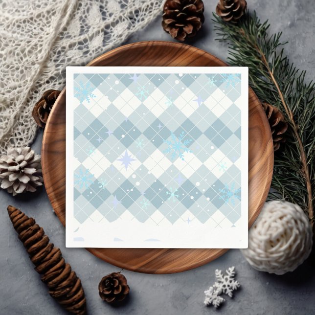 Servilleta De Papel Sprinkles Hot Cocoa Winter Snowflakes Baby Shower (Subido por el creador)