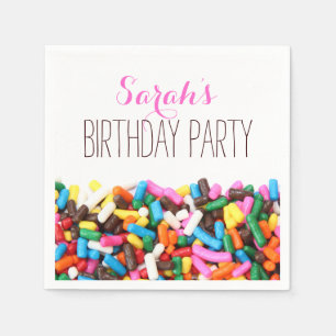 Servilleta De Papel Sprinkles Napkins Party Birday