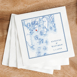 Servilleta De Papel Spruce Point Inn Boothbay Harbour Maine Map Boda