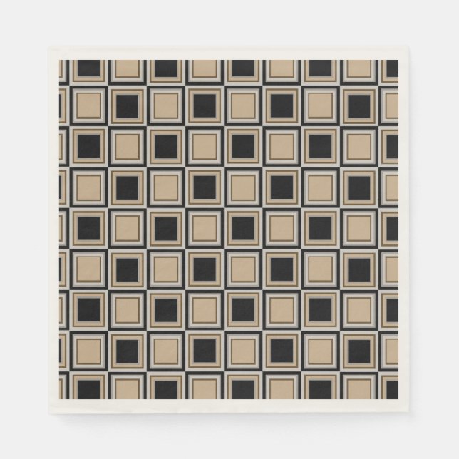 Servilleta De Papel Squares pattern (Anverso)