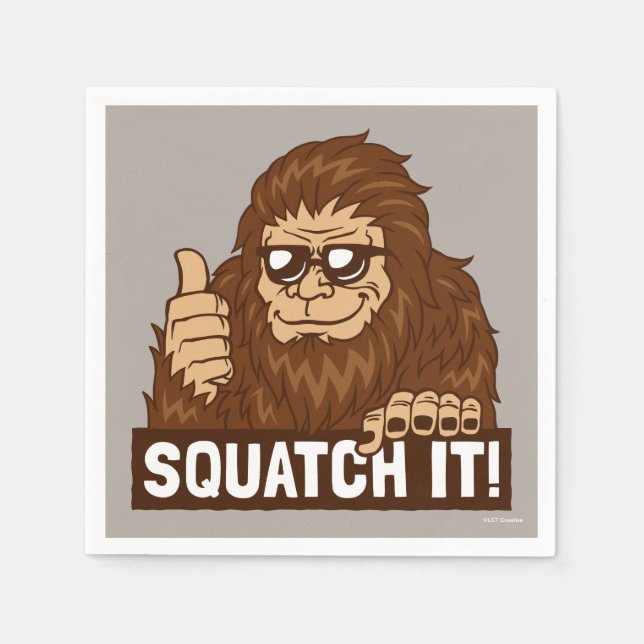 Servilleta De Papel Squatch (Anverso)