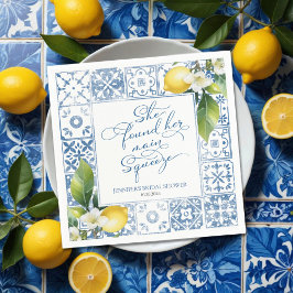 Servilleta De Papel Squeeze Principal | Lemon Mediterranean Bridal Sho