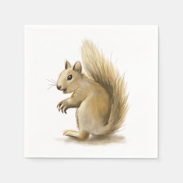 Servilleta De Papel Squirrel (Anverso)