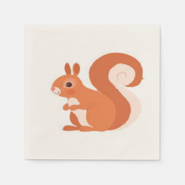 Servilleta De Papel squirrel napkins (Anverso)